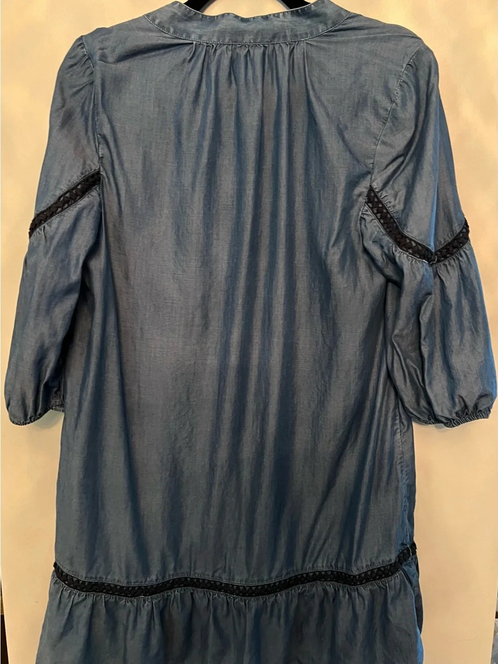 crown & ivy Light Blue Denim Long Sleeve Tunic Dress - Picture 4 of 4